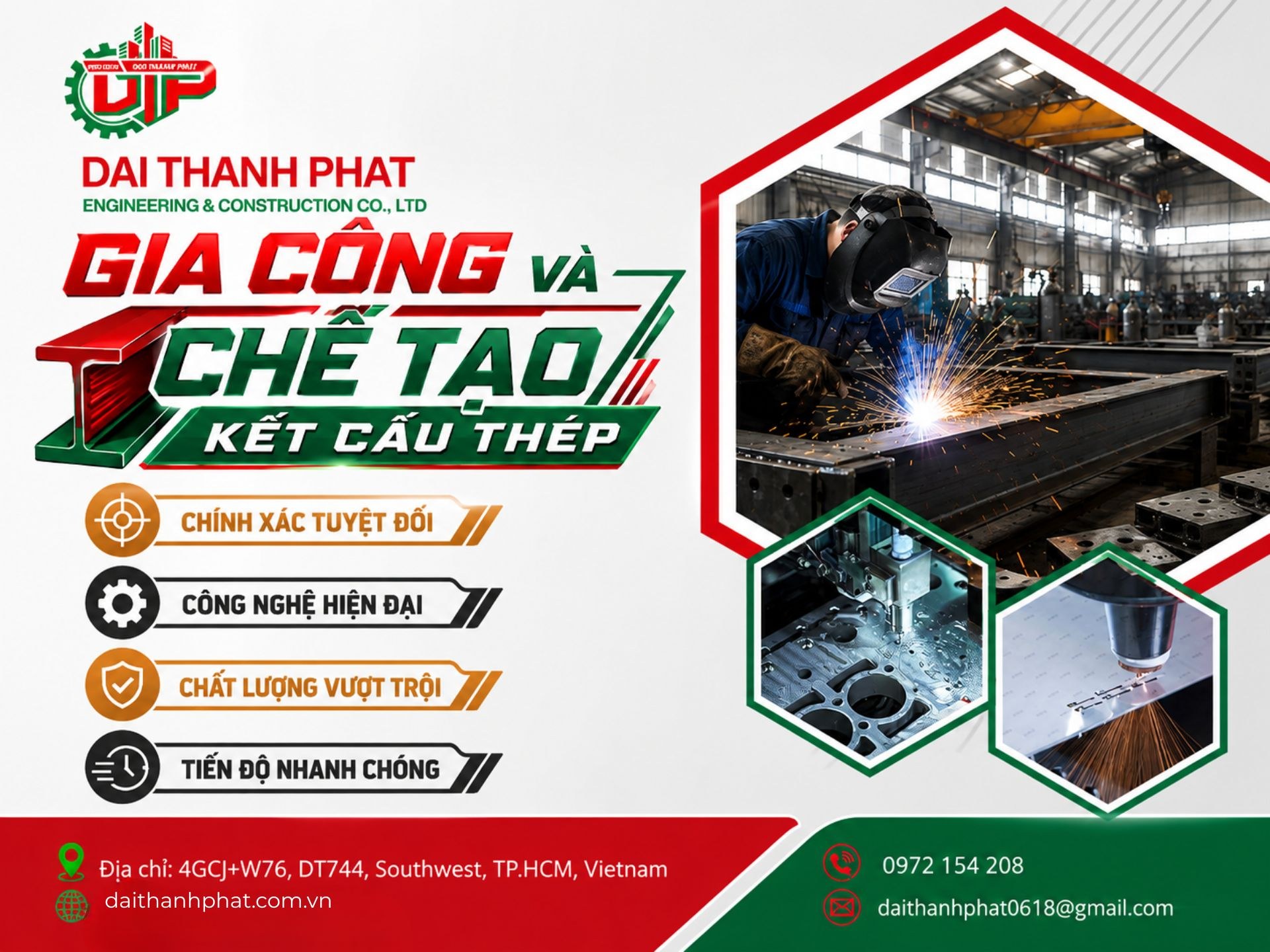 Gia công và chế tạo kết cấu thép